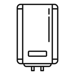 Boiler service icon. Outline boiler service vector icon for web design isolated on white background