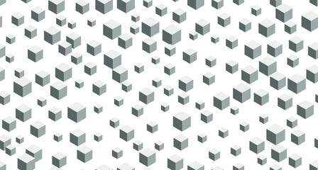 Cubes. Seamless pattern. Vector illustration. Backgrounds.