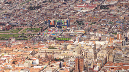 aerial view of town - Bogotá