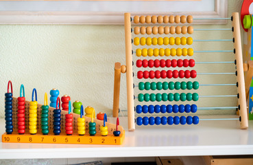 a colorful abacus children and learning mathematics