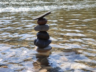 stones in water