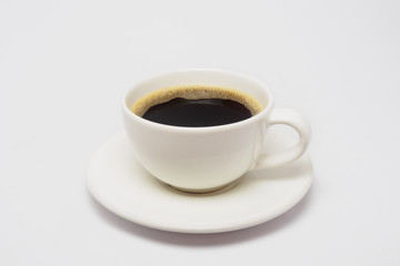 Coffee cup isolated white background