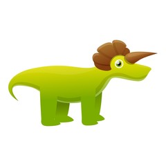 Obraz premium Dino monster icon. Cartoon of dino monster vector icon for web design isolated on white background