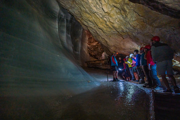 The Schellenberger ice cave in the Berchtesgadener Land