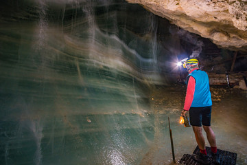 The Schellenberger ice cave in the Berchtesgadener Land