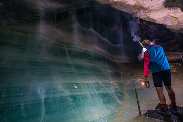 The Schellenberger ice cave in the Berchtesgadener Land