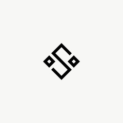 Fototapeta na wymiar logo letter S with a simple design