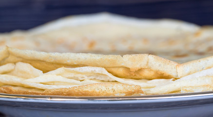 Pancakes, closeup