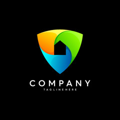 Naklejka premium Home Security Logo