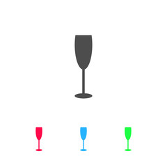 Goblet icon flat.