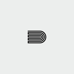 logo letter d with a unique design