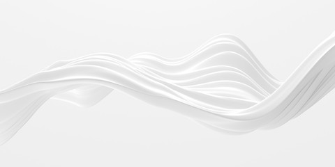 White abstract liquid wavy background