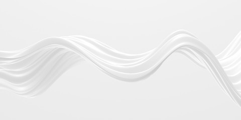 White abstract liquid wavy background