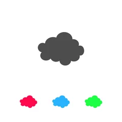 Möbelaufkleber Cloud icon flat. © Liuart