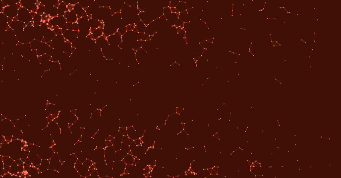 Network Mesh Procedural Art background illustration