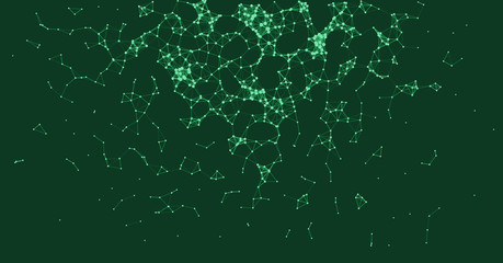 Network Mesh Procedural Art background illustration