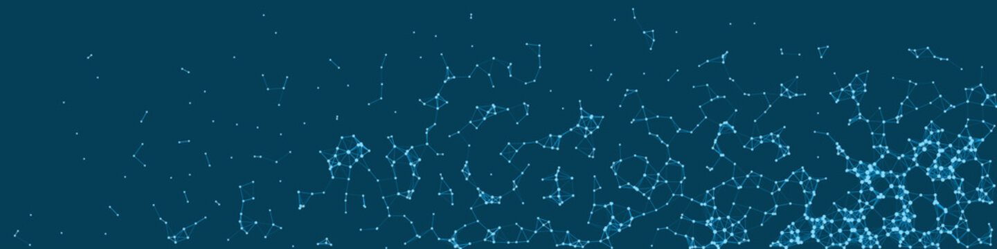 Network Mesh Procedural Art background illustration