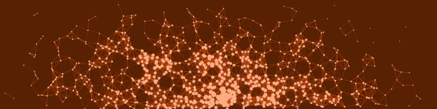 Network Mesh Procedural Art background illustration