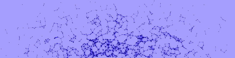 Network Mesh Procedural Art background illustration