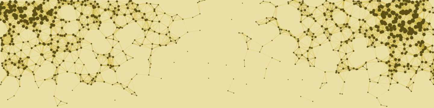 Network Mesh Procedural Art background illustration