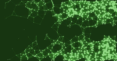 Network Mesh Procedural Art background illustration