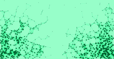 Network Mesh Procedural Art background illustration