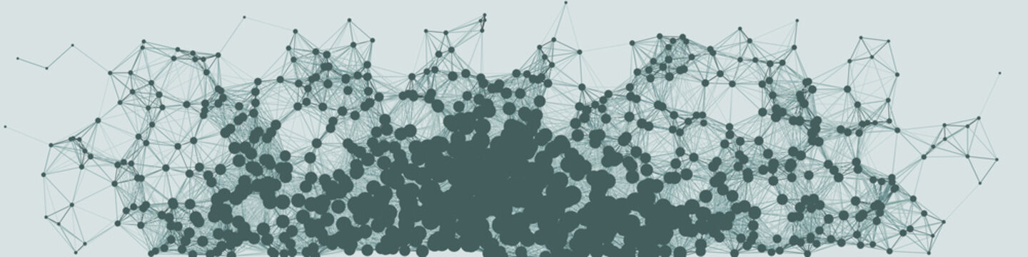 Network Mesh Procedural Art background illustration