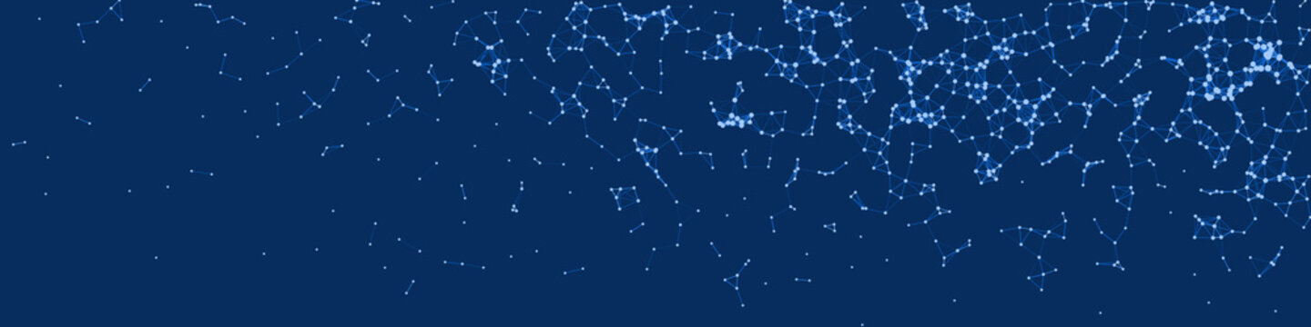 Network Mesh Procedural Art background illustration