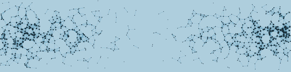 Network Mesh Procedural Art background illustration