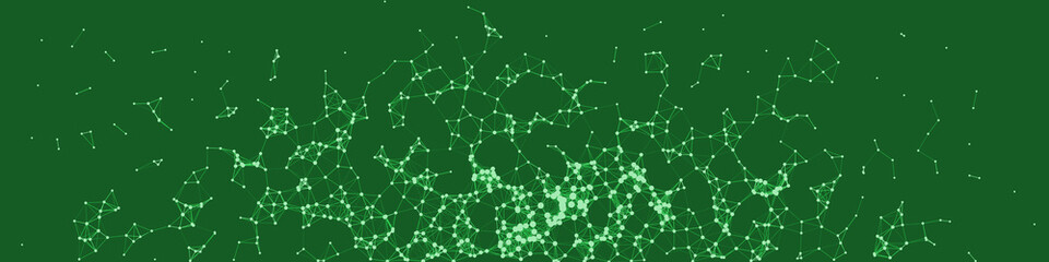 Fototapeta premium Network Mesh Procedural Art background illustration