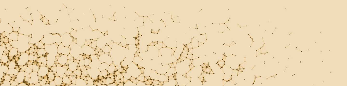 Network Mesh Procedural Art background illustration