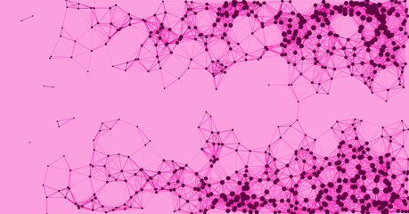 Network Mesh Procedural Art background illustration