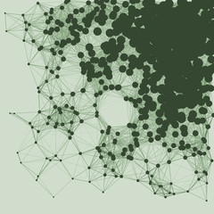 Network Mesh Procedural Art background illustration