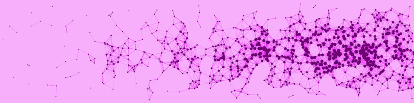 Network Mesh Procedural Art background illustration