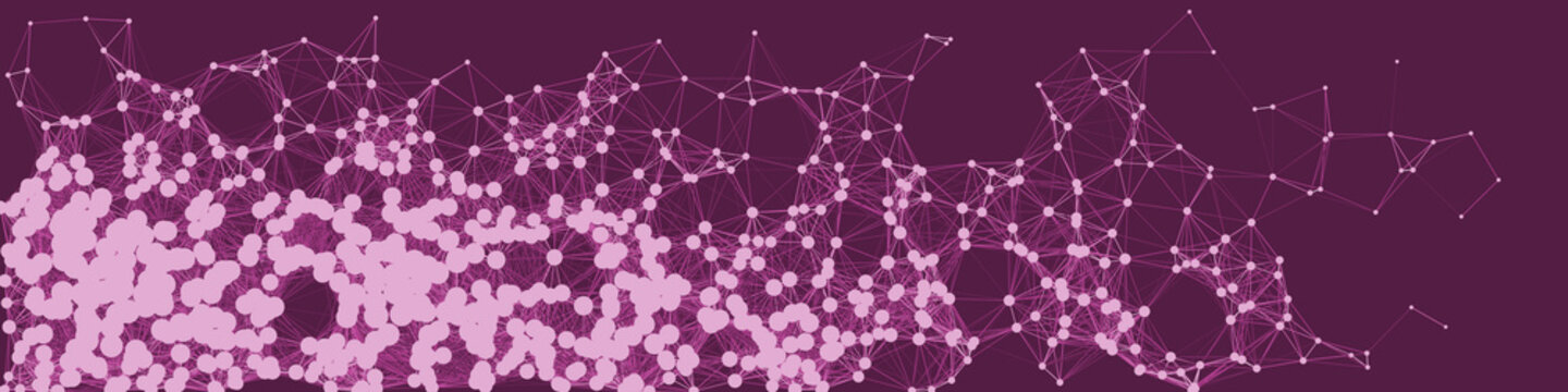 Network Mesh Procedural Art background illustration