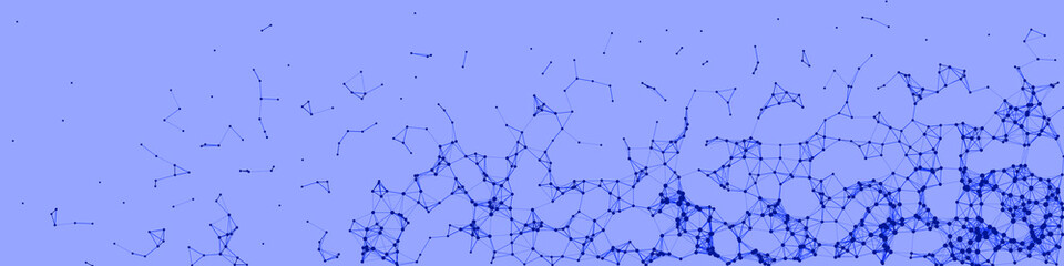 Network Mesh Procedural Art background illustration