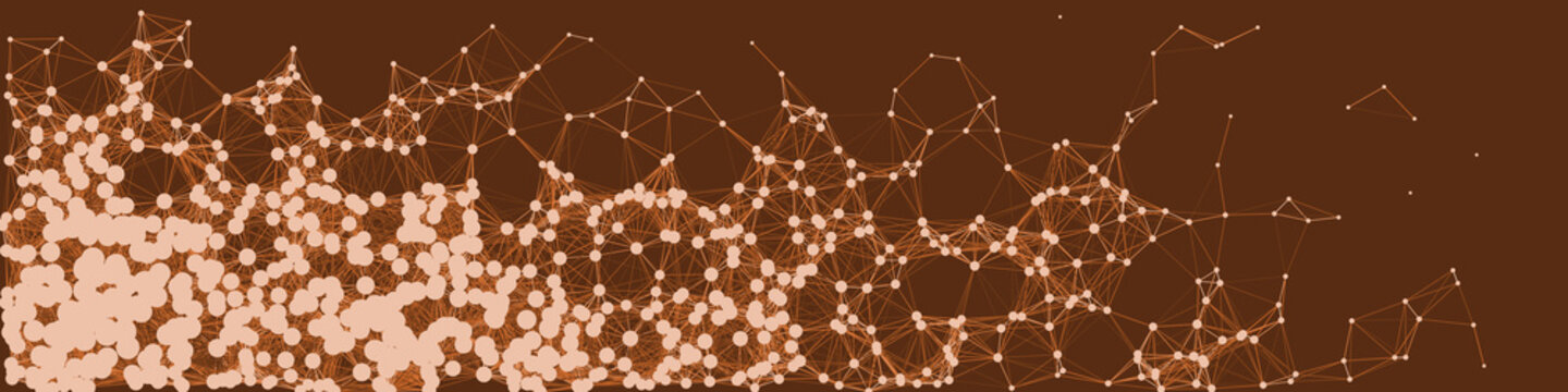 Network Mesh Procedural Art background illustration