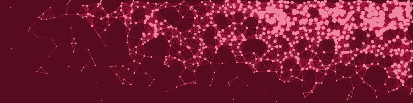 Network Mesh Procedural Art background illustration