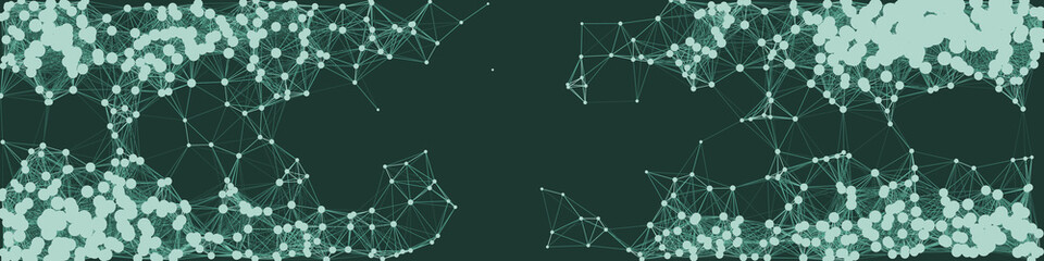 Network Mesh Procedural Art background illustration