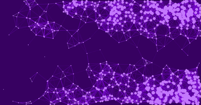Network Mesh Procedural Art background illustration
