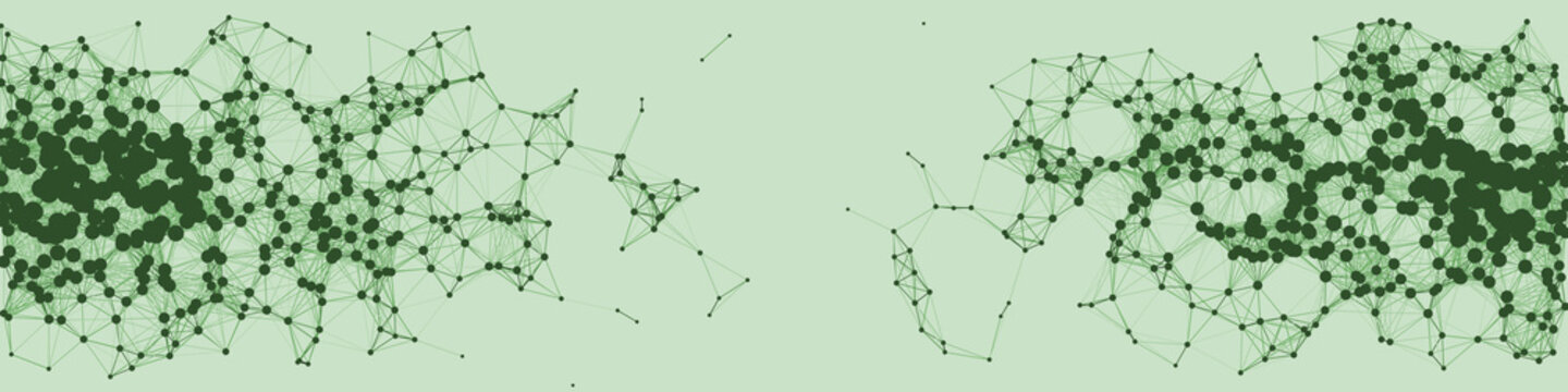 Network Mesh Procedural Art background illustration