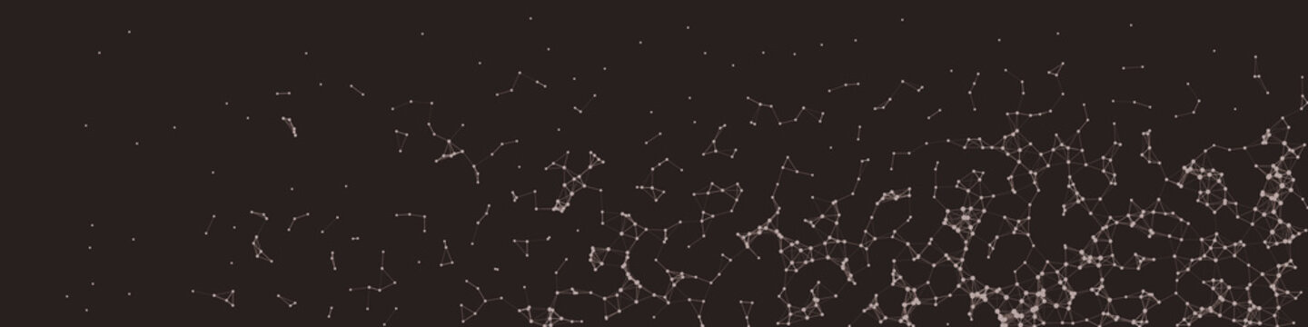 Network Mesh Procedural Art background illustration