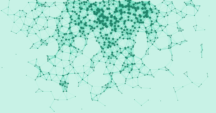 Network Mesh Procedural Art background illustration