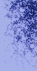 Network Mesh Procedural Art background illustration