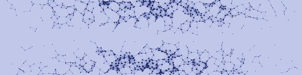 Network Mesh Procedural Art background illustration