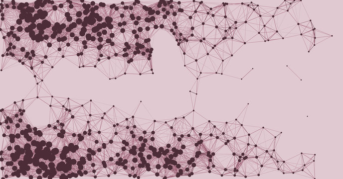 Network Mesh Procedural Art background illustration