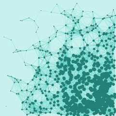 Network Mesh Procedural Art background illustration