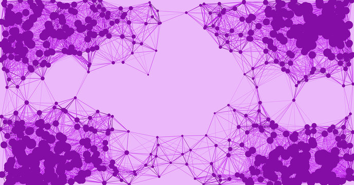 Network Mesh Procedural Art background illustration