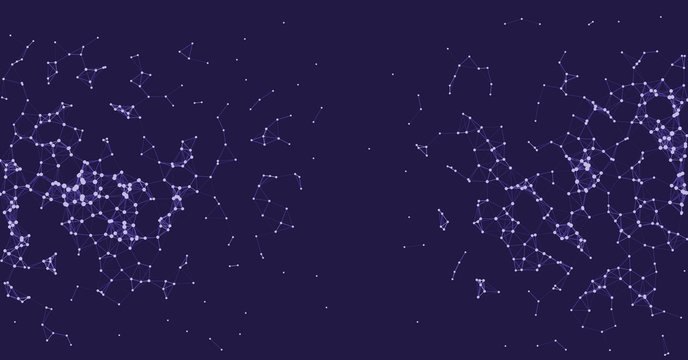 Network Mesh Procedural Art background illustration