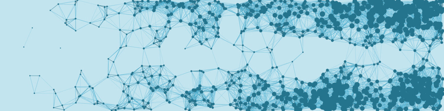 Network Mesh Procedural Art background illustration
